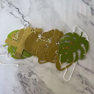 "Tropic Like It's Hot" Glittery Banner